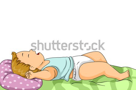 Baby Boy Massage Stock photo © lenm