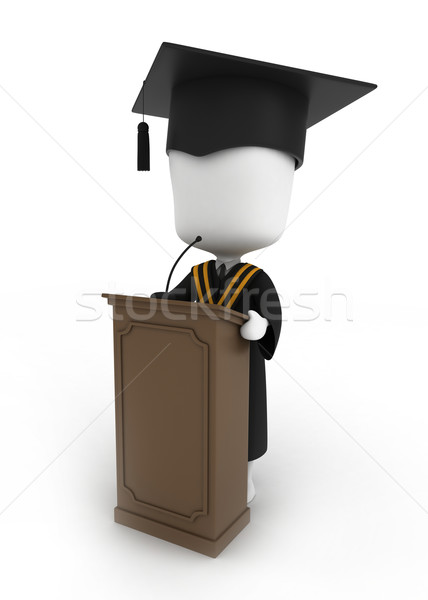 Graduation Speech Stock photo © lenm