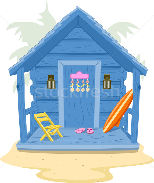 Stock photo: Beach Cabin