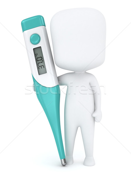 Thermometer Kid Stock photo © lenm