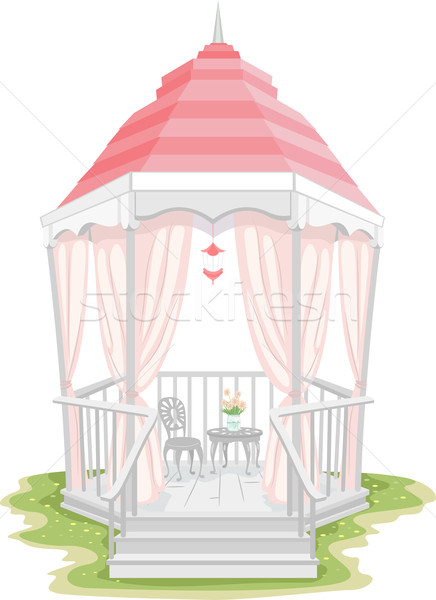 Stock photo: Shabby Chic Gazebo