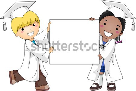 Stock photo: Kids Muslim Blank Board