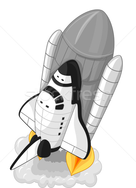 пространстве ракета запуск иллюстрация искусства науки Сток-фото © lenm