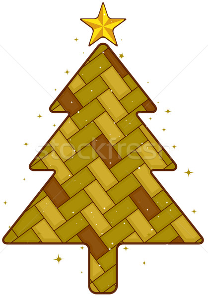 Karácsonyfa terv minta alakú ahogy karácsony Stock fotó © lenm