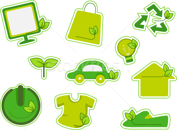 Environment Stickers Stock photo © lenm