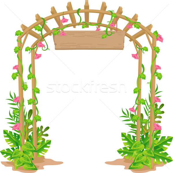 Garden Gate Stock Vectors Illustrations And Cliparts Stockfresh