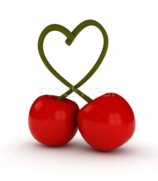 Stock photo: Cherry Heart