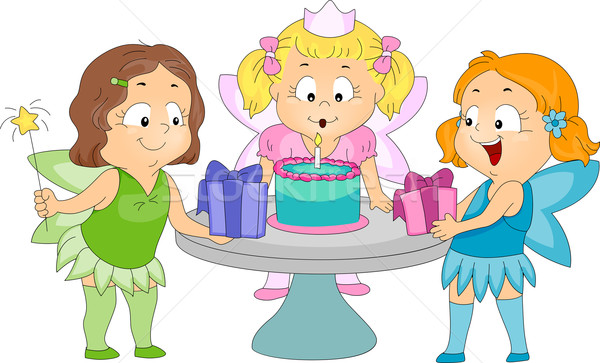 Birthday Fairy Theme Stock photo © lenm