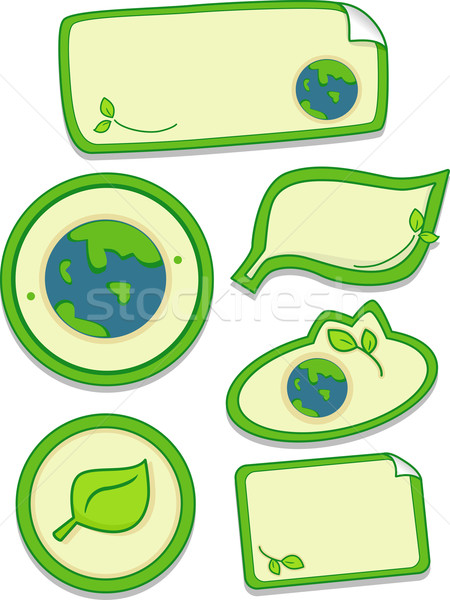 Eco-Friendly Blank Stickers Stock photo © lenm