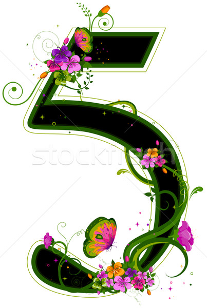 Download Floral Numbers vector illustration © lenm (#400385) | Stockfresh