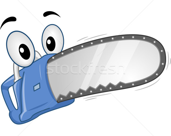 Mascot Chainsaw Stock photo © lenm