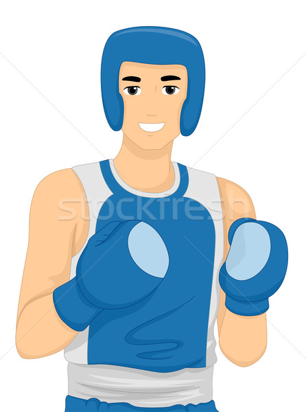 Man Boxing Stock photo © lenm