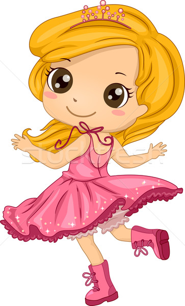 パンク 少女 実例 着用 幸せ 子供 ストックフォト © lenm