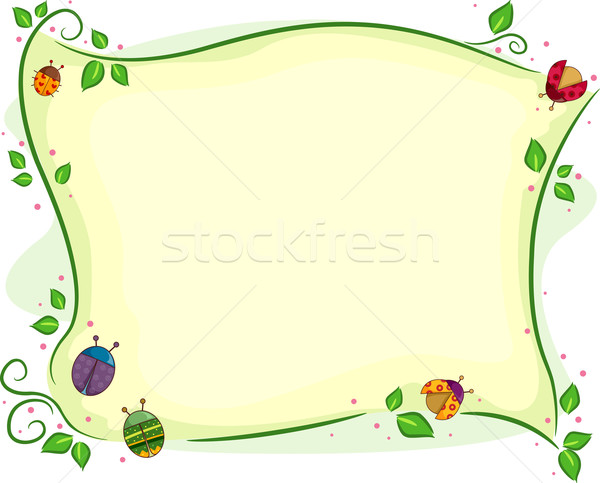 Uğur böceği sarmaşıklar arka plan örnek diğer Stok fotoğraf © lenm