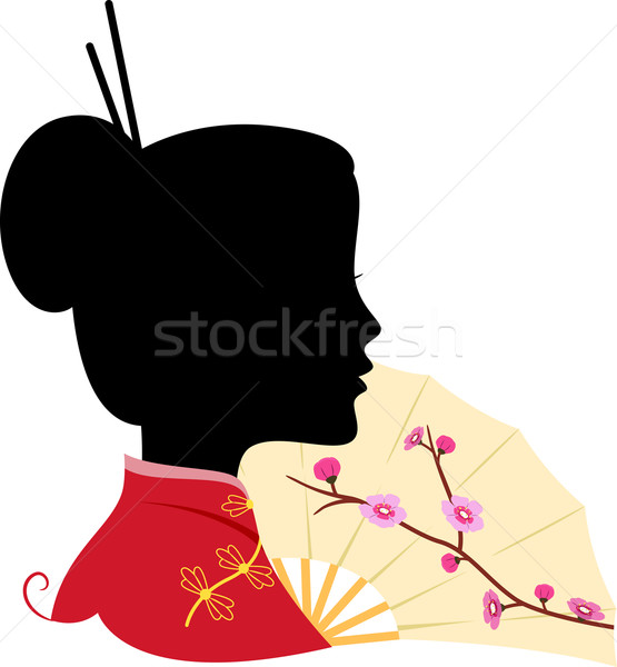 Chinese Silhouette Stock photo © lenm