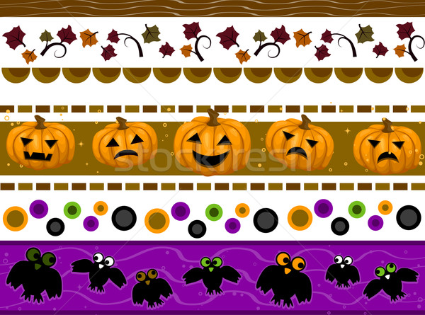 Halloween Borders Stock photo © lenm