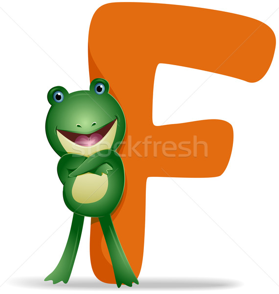 F for Frog Stock photo © lenm