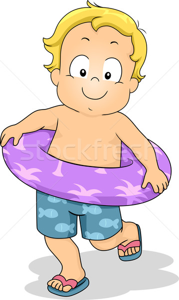 Kid illustration coloré autour taille [[stock_photo]] © lenm