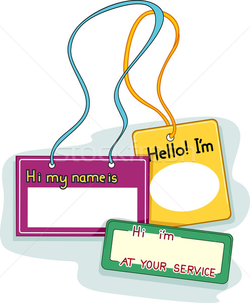 Name Tags Stock photo © lenm