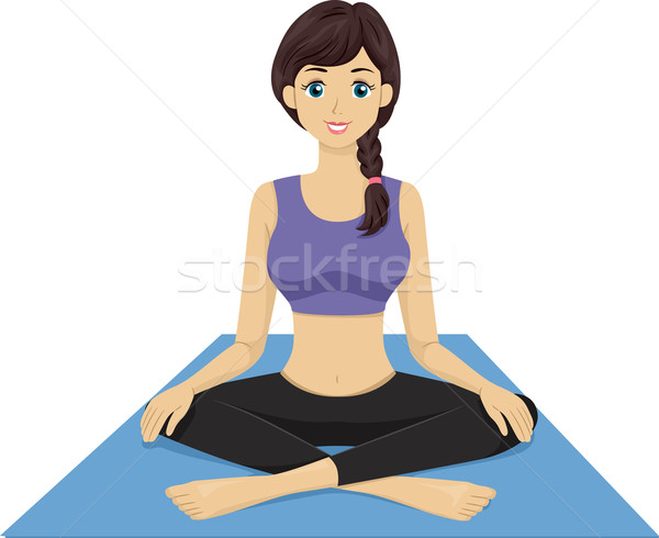 Yoga Girl Stock photo © lenm