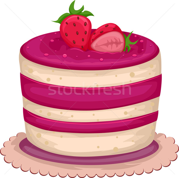 Strawberry Cake Stock photo © lenm