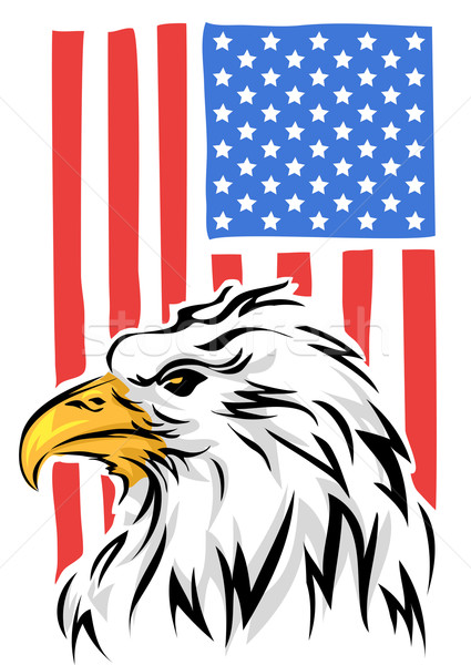 Eagle Flag Stock photo © lenm