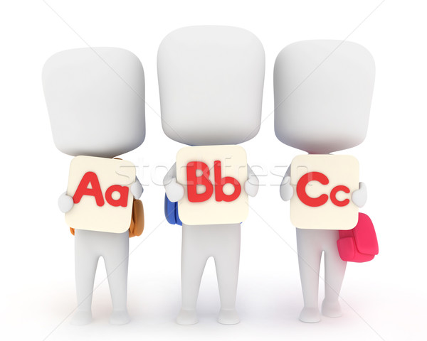 Preschool ABC Flash Cards Stock photo © lenm