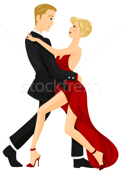 Tánc férfi női tánc partnerek nő Stock fotó © lenm