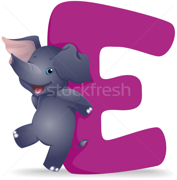 E for Elephant Stock photo © lenm