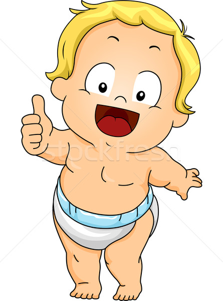 Stock photo: Baby Thumbs Up