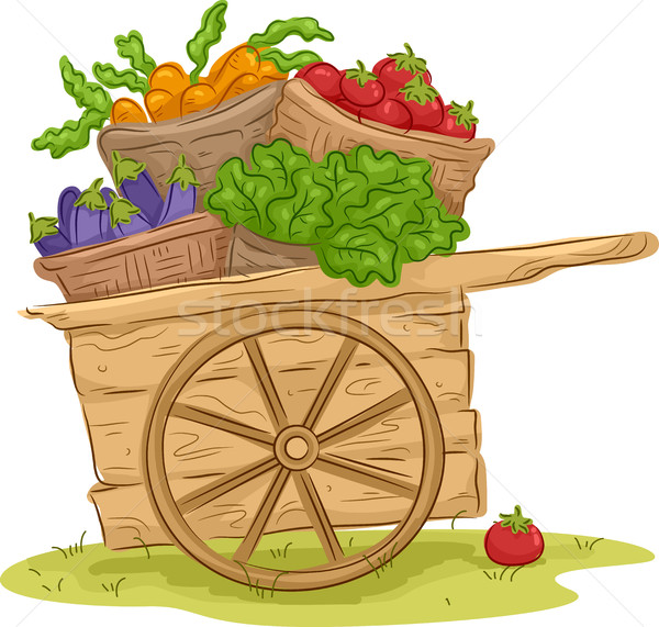 Vegetable Cart Stock photo © lenm