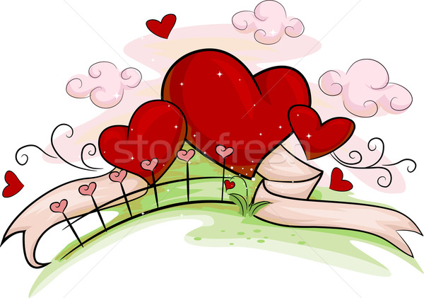 Valentine Hearts Stock photo © lenm