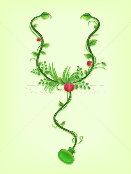 Stethoscope Vines Alternative Medicine Stock photo © lenm