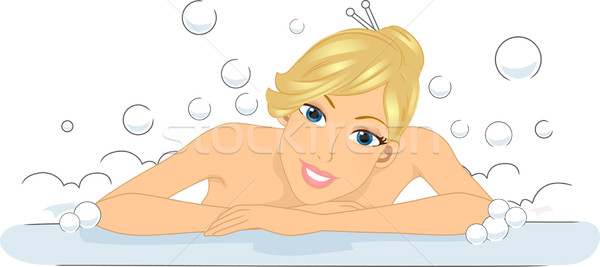 Bubble Bath Day Stock photo © lenm