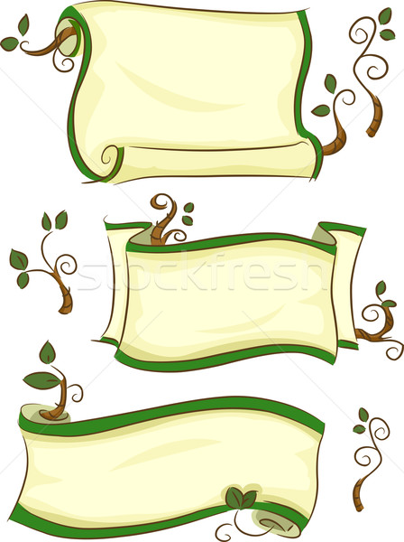 Eco-friendly Scrolls Stock photo © lenm