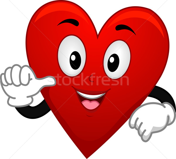 Card Suite Heart Mascot Stock photo © lenm