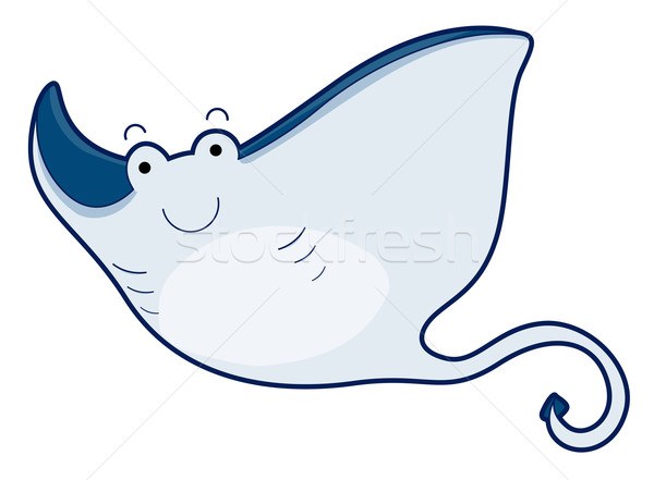 Stock foto: Cute · Unterwasser · Tier · Karikatur · marine