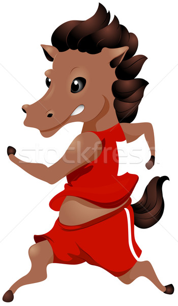 Cavalo raça corrida esportes arte Foto stock © lenm