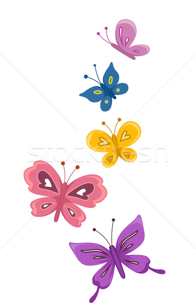 Colorful Butterflies Stock photo © lenm