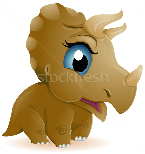 Baby Triceratops Stock photo © lenm