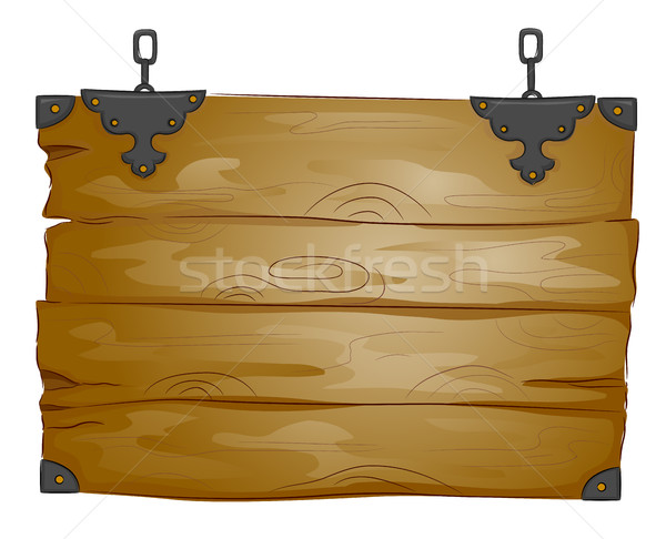 Rustikal Bord Illustration Holzbrett Design Hintergrund Stock foto © lenm