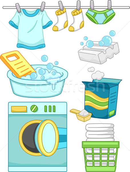 Laundry Elements Stock photo © lenm