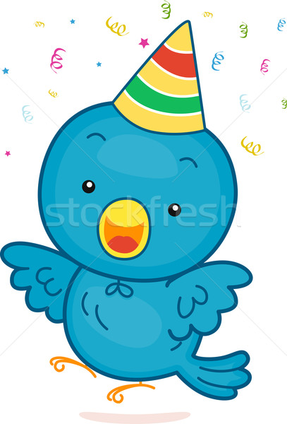 Birthday Bird Stock photo © lenm