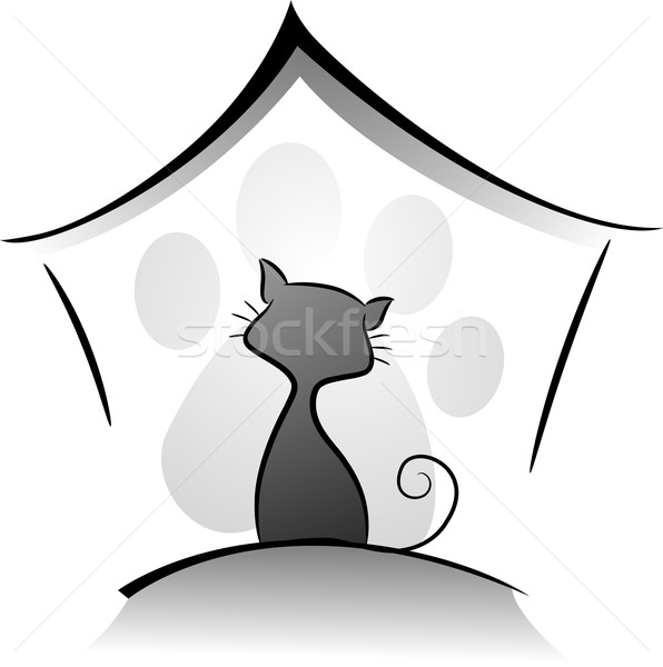 Cattery Icon Stock photo © lenm