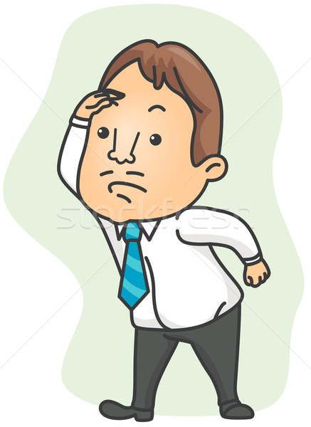 Businessman Searching for Something Stock photo © lenm