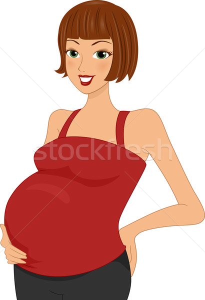 Pregnant Woman Stock photo © lenm