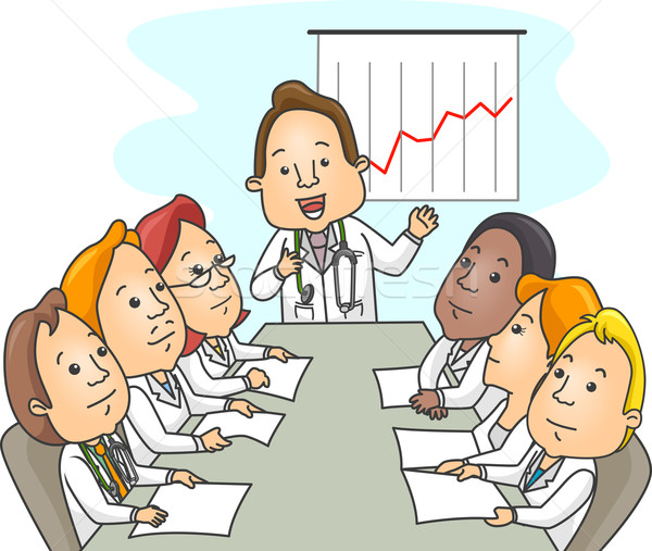 Doctors' Meeting Stock photo © lenm