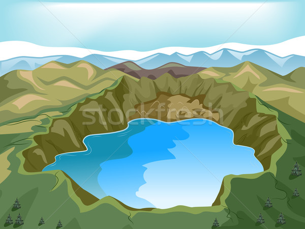 Caldera Stock photo © lenm
