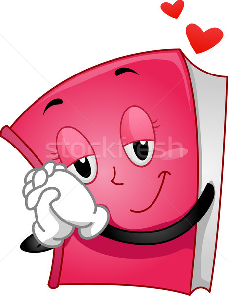 Book Love Romance Novel Mascot Stock photo © lenm