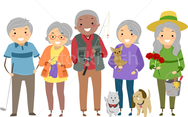 Senior Citizens Activities Stock photo © lenm